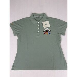 Chestnut Hill Polo Shirt Men's S Green Performance 4 Button NWT